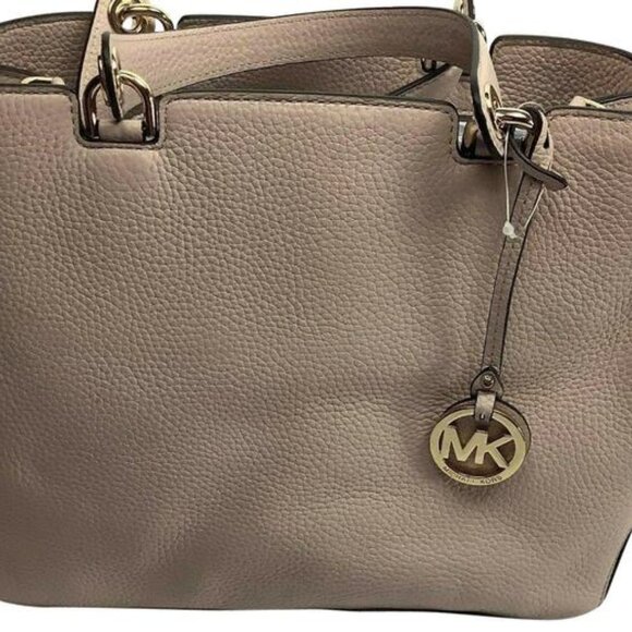 Michael Kors Annabelle Large Sand Shoulder Bag - Picture 1 of 10